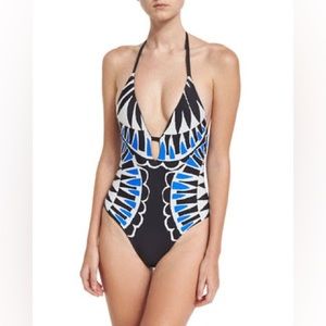Ella Moss Moonlight Tribe Halter One-Piece Swimsuit